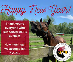 Lead horses to wide, open spaces and watch horses enjoy positions in which they can interact with others. Happy New Year From Mets Mets