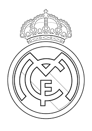 Escudo Real Madrid Colorear