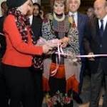 صور.. فنانة تشكيلية تأكد التآخى