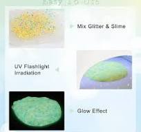 SEISSO Luminous Glitter Set - 12 Bottles, 10g/Bottle Chunky Glitter Powder  with UV Flashlight for Resin Arts, Crafts, Body, Face, Nail, Tumbler, Slime