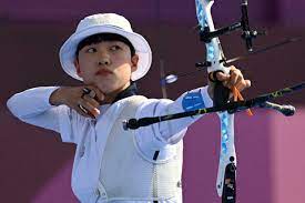 The women's individual archery competition.*****it's a third #gold for an san of #kor!she adds the gold medal in the women's individual #archer. 5l8iwnbk92rm8m