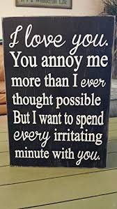 11x16 I Love You You Annoy Me More Than I Ever Thought Possible But I Want To Spend Every Irritating Minute Funny Wood Signs Relationship Quotes Funny Quotes
