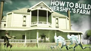 How to rotate stairs to go down in fortnite on pc, ps4 and xbox one. Fortnite Creative How To Build Hershel S Farm From The Walking Dead Zombie Map Youtube