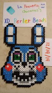 Toy Bonnie Perler Beads By Lapequenachicana On Deviantart アイロンビーズ ビーズ 笑