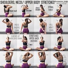 Pin By Larissa Boareto Garcia Santos On Fitness Upper Body Stretches Flexibility Workout Neck And Shoulder Stretches