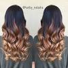 Black To Caramel Ombre Short Hair