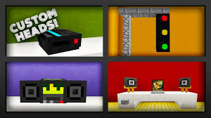 Mobs, blocks and other heads: Minecraft 5 Things To Make With Custom Heads Youtube