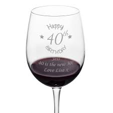 The best birthday gift ideas for your boyfriend that are guaranteed to put a smile on his face. Personalised 40th Birthday Wine Glass