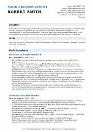 Executive director position job title: Associate Executive Director Resume Samples Qwikresume