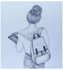 Draw A Girl With School Bag Girly Drawings Sketches Teenage Girlydrawingssketchesteenage Girly Drawings Girl Drawing Sketches Disney Drawings Sketches
