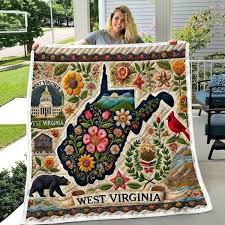 My son designed this quilt honestly I am amazed at his great work. He asked  everyone how his work was. Please Encourage him!!!❤️ Order from here ❤️🛒  👇 https://fashionfizz.xyz/products/west-virginia-quilt-15