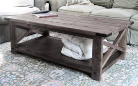 Glitzhome 19h farmhouse storage stool end table set of 2. Rustic X Coffee Table Ana White