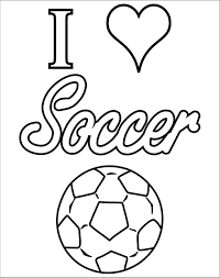 These alphabet coloring sheets will help little ones identify uppercase and lowercase versions of each letter. Soccer Coloring Pages Love Soccer Coloring Pages Full Size Png Download Seekpng