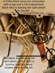 To illustrate the wiring of these switches, switch boxes and fixture boxes are not shown but are obviously required for every application. Why Do I Have 5 Cables 3 Feeding 2 Light Switches Home Improvement Stack Exchange