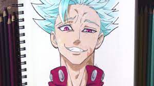 His sacred treasure is the holy rod courechouse. Drawing Ban Seven Deadly Sins Youtube