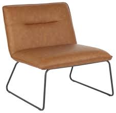 Find modern and trendy wholesale faux leather sofa to make your home look chic and elegant, only on alibaba.com. Casper Industrial Accent Chair In Black Metal Camel Faux Leather Industrial Armchairs And Accent Chairs By Furniture Domain Houzz