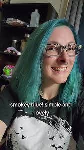 ok so I might be obsessed with this new color 😍 unicorn hair never  disappoints me! #unicornhairdye #smokeyblue #hairdye #change #newhaircolour  #foryoupage #stayweird #❤️ #fypシ #neveradullmoment