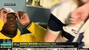 He only played in four snaps during his rookie i'm frustrated about getting hit too much. Video Isaiah Wilson S Mom Shoved His Girlfriend Out Of Live Shot On Nfl Draft Night