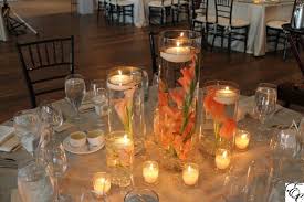 Submerged Flower Centerpiece Floating Candles Peach Wedding Floating Candle Centerpieces Candle Wedding Centerpieces Floating Candle Centerpieces Wedding