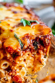 The Best Baked Ziti From The Food Charlatan This Recipe Is A Favorite Italian Sausage Marinara Cott Best Baked Ziti Recipe Baked Ziti Cottage Cheese Recipes