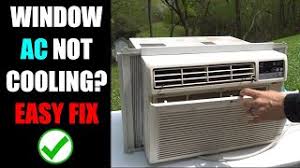 This unit is installed outside the room or office space which is to be cooled and houses important components of the air conditioner like Window Air Conditioner Not Cooling And The Most Common Fix Youtube