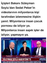 Can Dündar on X: O değil de: Peker videolarını izleyen milyonlarca  insanı, çocuk pornosu izleyenlerle bir tuttu ya... Bunun ayıbı bile ömür  boyu yeter Soyluya... t.coK6AP9wR8xy  X