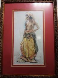 صور لوحة فنية قديمه لأمراة من العصر الحجري بتوقيع فنان عالمى 2 Art Painting