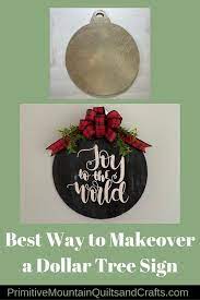 Best Way To Makeover A Dollar Tree Sign In 2021 Christmas Signs Diy Dollar Tree Gifts Dollar Tree Crafts