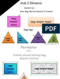 Start studying f4 | bentuk segi empat. Bentuk 2 Dimensi Mencari Perimeter Ppsx