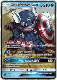 Captain Wartortle Gx Custom Pokemon Card Rare Pokemon Cards Pokemon Cards Legendary Pokemon Cards