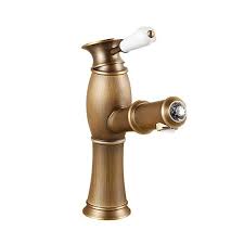 Bathroom Sink Faucet Standard Antique Brass Centerset One Hole Single Handle One Holebath Taps 2020 Us 91 24 Faucet Sink Faucets Bathroom Sink Faucets
