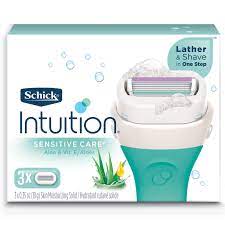 All schick intuition refill razor blades can be used with any schick intuition razor. Amazon Com Schick Intuition Sensitive Skin Womens Razor Refills With Vitamin E Aloe Pack Of 3 Beauty