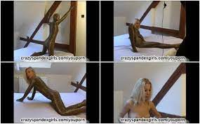 Pornstar angie in flexi poses. Shiny World Nylons Spandex Jeans Outfit