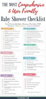 Baby Baby Shower Checklist Baby Shower Planner Baby Shower Planning Checklist