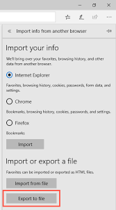 In this article, we will see how to export your edge bookmarks to an html file. How To Import Favorites From Microsoft Edge To Firefox Webnots