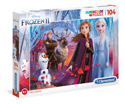 I love clementoni puzzles but was a bit disappointed with this one. Disney Frozen 2 104 Pcs Supercolor Puzzle Clementoni