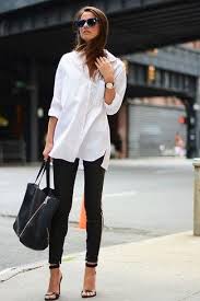 Comment Porter Une Chemise De Ville Blanche En 2015 299 Tenues Mode Pour Tenues Mode Pantalon Slim Noir Mode