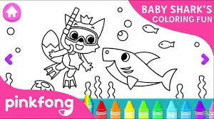 Besides providing some baby shark coloring pages, we will also review a little about the popularity of the baby shark song.the baby shark song was once a phenomenon on the internet in 2017. Baby Shark Coloring Coloringnori Coloring Pages For Kids