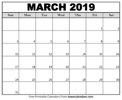 March 2019 Calendar Pdf March Calendar Printable Calendar 2019 Template Printable Calendar Pdf