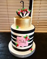 Black And White Baby Shower Cakes Kate Spade Inspired Baby Shower Cake Gold Hand Painted Font Fondant Custom Cake Metallic Gol Cool Birthday Cakes Shower Cakes Baby Shower Cupcakes For Girls
