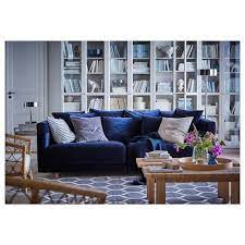 Stockholm 2017 Sofa Sandbacka Dark Blue Ikea Ikea Stockholm Three Seat Sofa Stockholm 2017