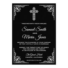 Maybe you would like to learn more about one of these? Black And White Cross Christian Wedding Invitation Zazzle Com In 2021 Christian Wedding Invitations Black And White Wedding Invitations Christian Wedding