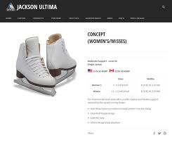 Jackson Ultima Gam Concept Select Womens And Girls White Figure Ice Skates