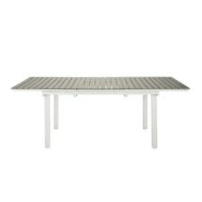 table de jardin extensible 6 10 personnes en aluminium et composite l157 maisons du monde table de jardin mobilier jardin meuble jardin
