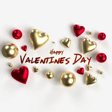 Happy, free, valentines, image, download, valentine, transparent, images, clipart. Valentine S Day Festive Banner With Red And Gold Hearts Greeting Card Lover Lovely Valentines Day Png Transparent Clipart Image And Psd File For Free Downloa Valentines Day Greetings Valentines Clip