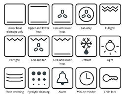 Black print from £3.50 per set. What Do The Symbols On My Oven Mean