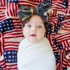 Camo julia newborn headwrap fabulous Stevie