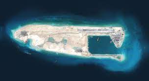 The chinese decide where to make islands by looking at the furthest possible range of planes, and radio stations, and then work where they need to build to make sure they have every area covered. What China Has Been Building In The South China Sea The New York Times