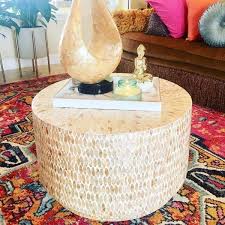 Capiz Round Drum Coffee Table Pier 1 Round Drum Coffee Table Drum Room Drum Coffee Table