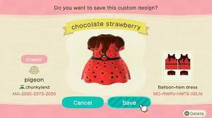 Animal Crossing Chocolate Strawberry Dress Code Animal Crossing Chocolate Strawberry Animals